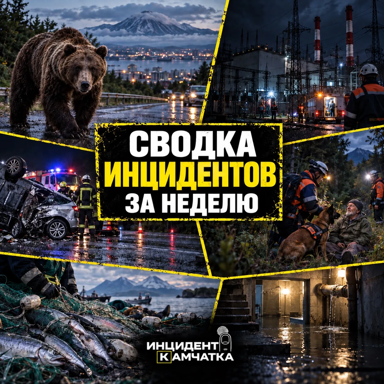 Медведи, авария на ТЭЦ, тяжёлые ДТП и спасение в лесу: чем запомнилась неделя в регионе