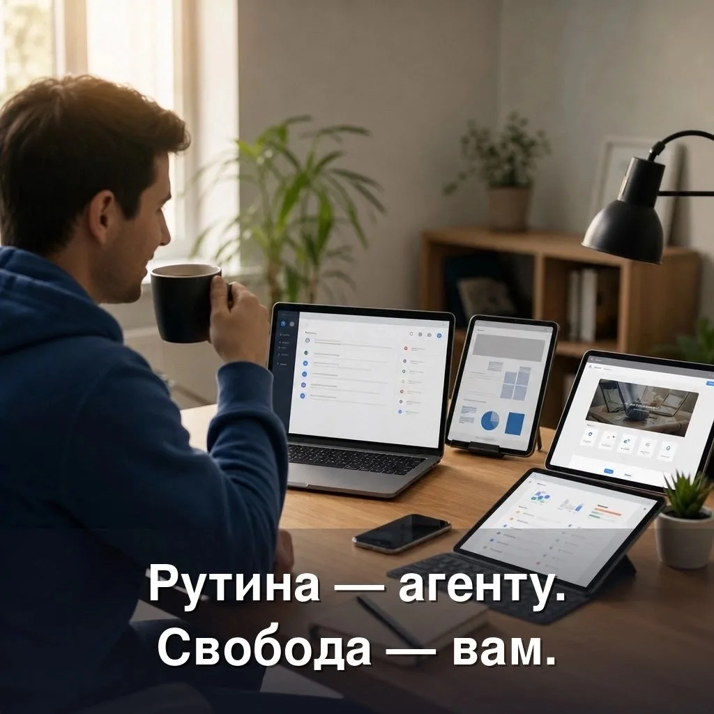 Рутина — агенту. Свобода — вам.