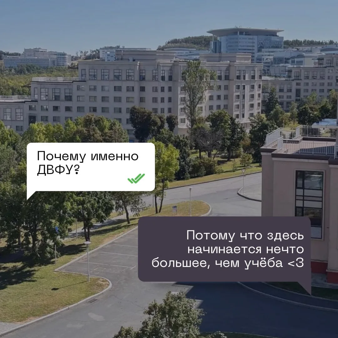 💬💙 Почему именно ДВФУ?