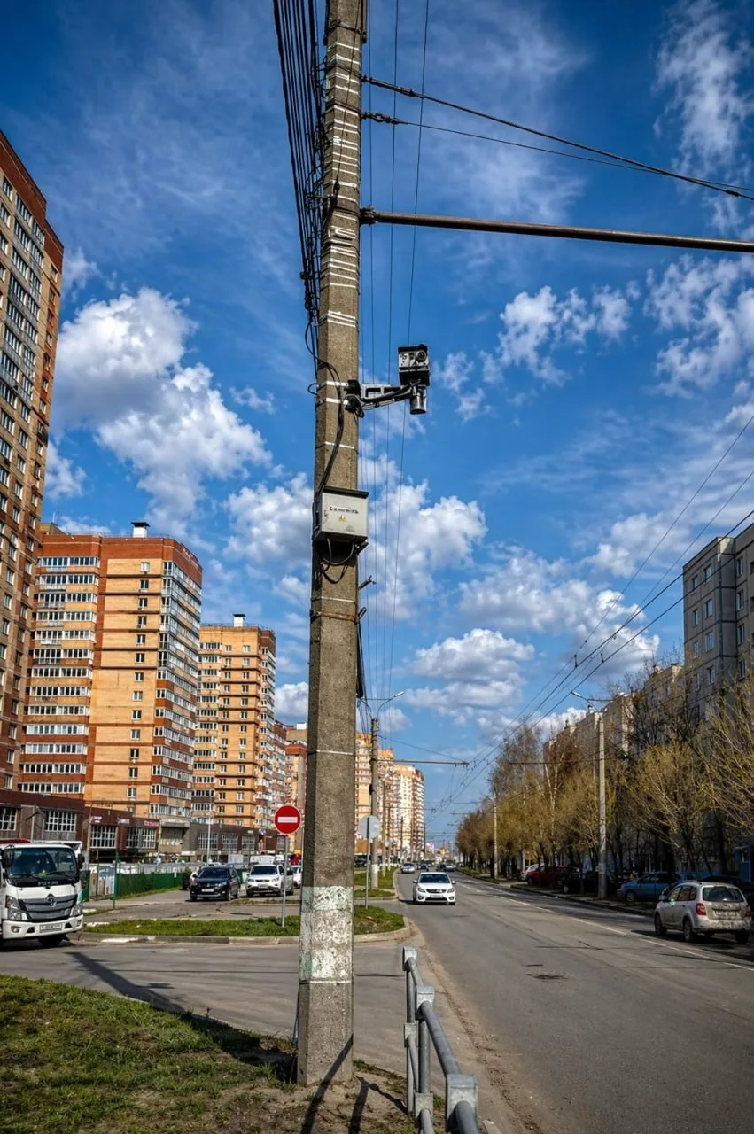 В Чебоксарах установили новые камеры слежения за дорогами.   Комплексы фиксации нарушений появились 