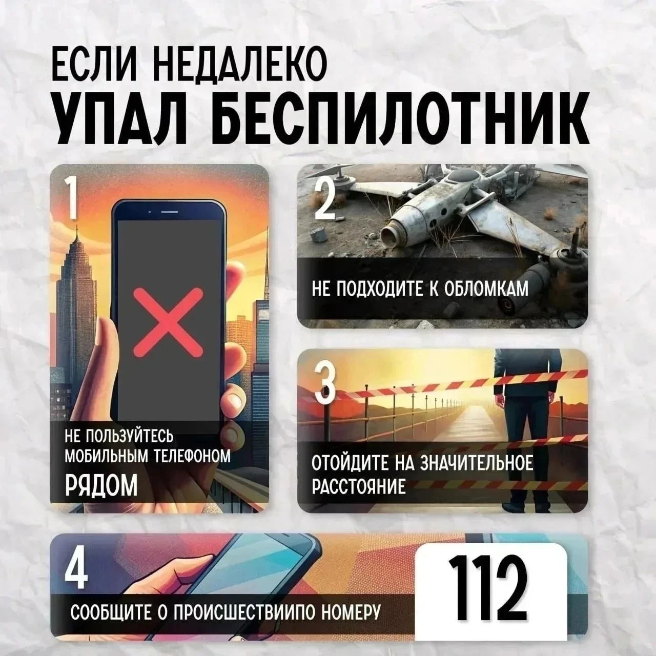 Что делать при обнаружении беспилотника? 
 
Отдел по делам гражданской обороны и чрезвычайным ситуац