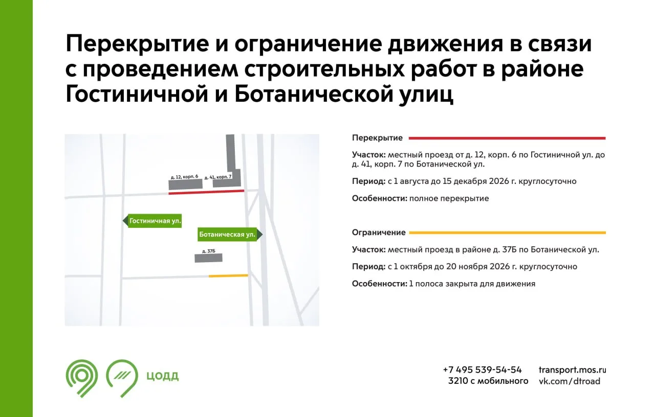 ⚠️Внимание!

С 1 августа до 15 декабря будет закрыт для движения участок местного проезда от дома 12
