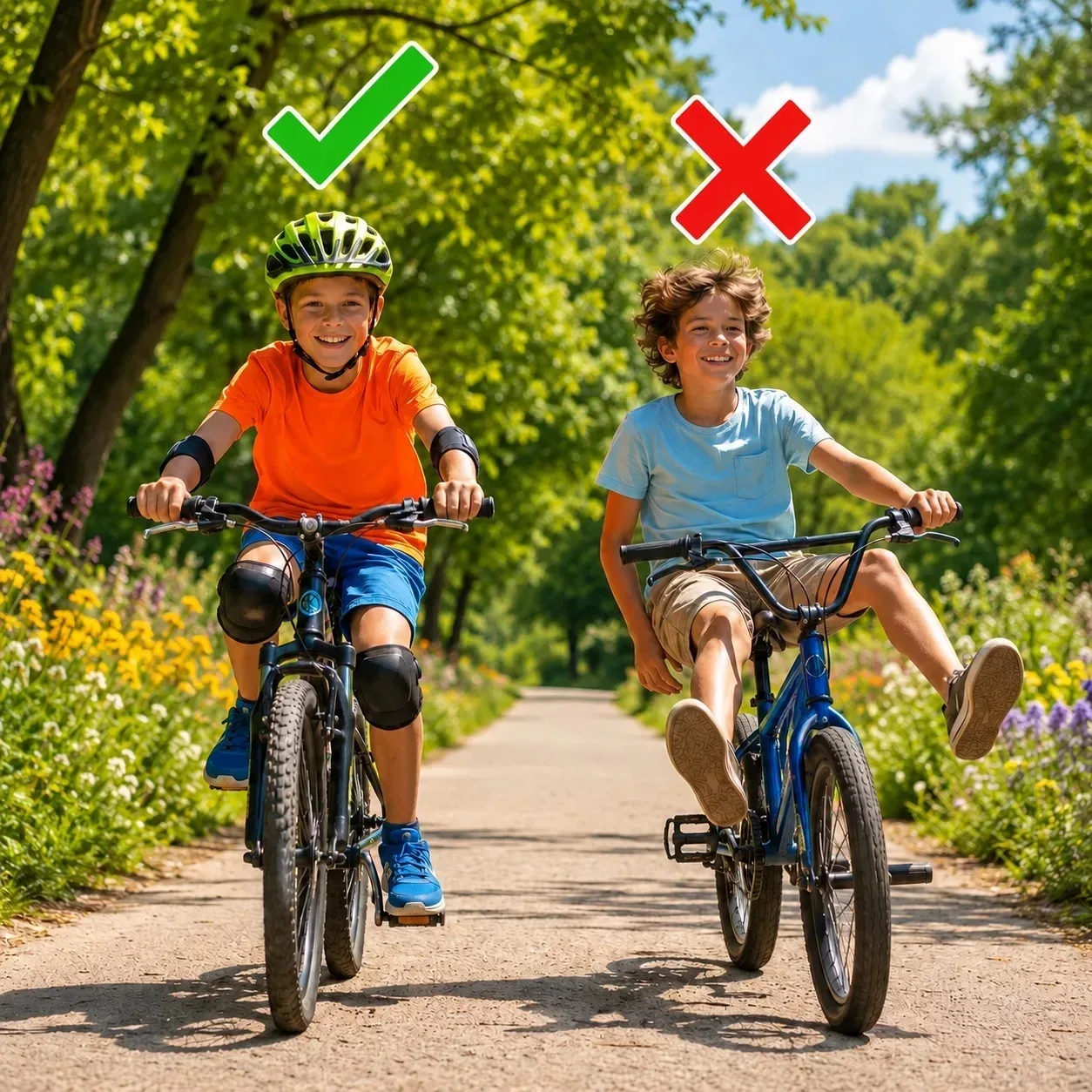 🚲 Каждый велосипедист должен знать❗

Лето. На улицах все больше детей и взрослых пересаживаются на 