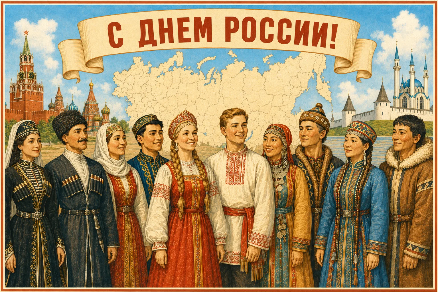 👁️‍🗨️ Сегодня - День России. А 2026 год - Год единства народов России. 

Так что 12 июня 2026 года
