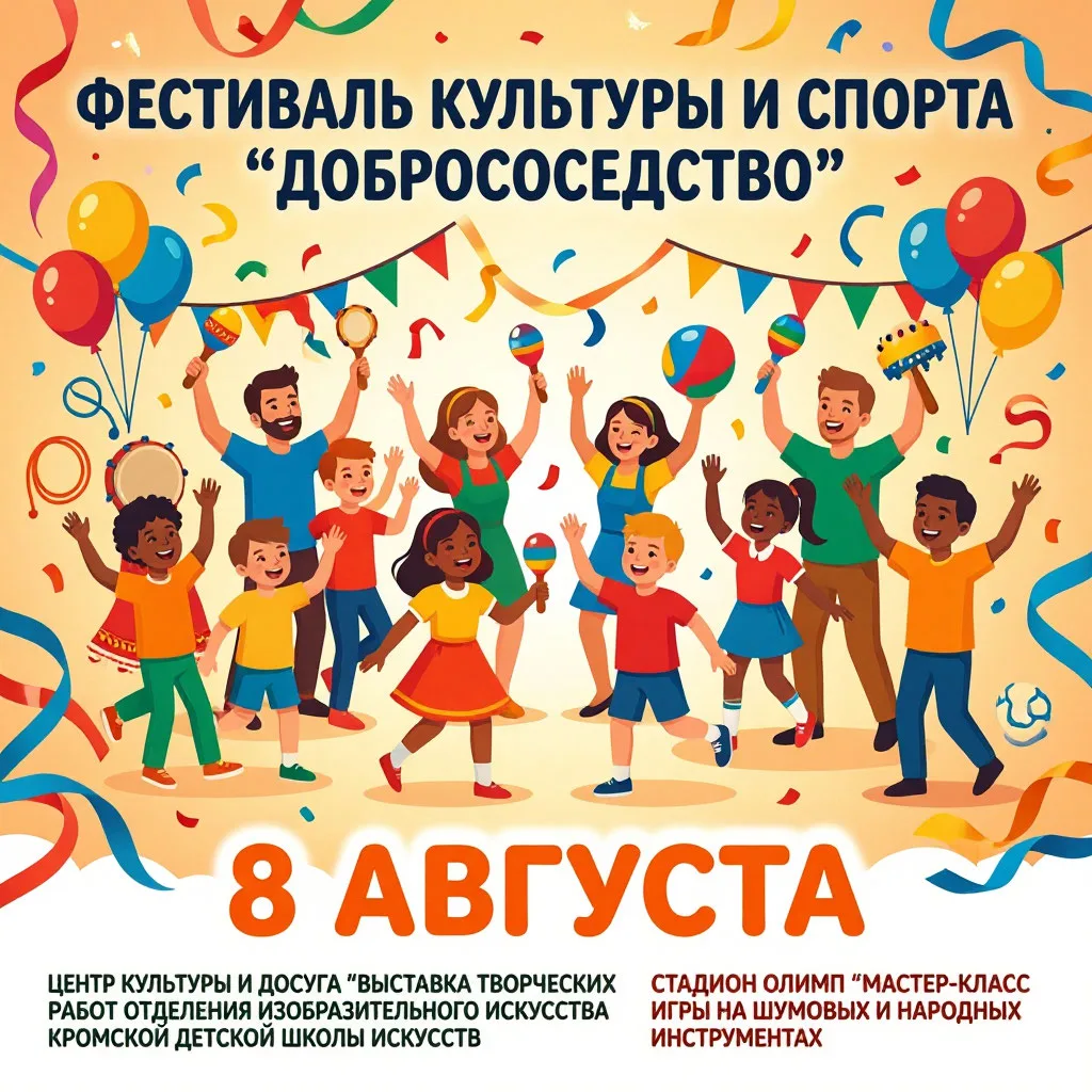 Приглашаем на фестиваль «Добрососедство»!🤝