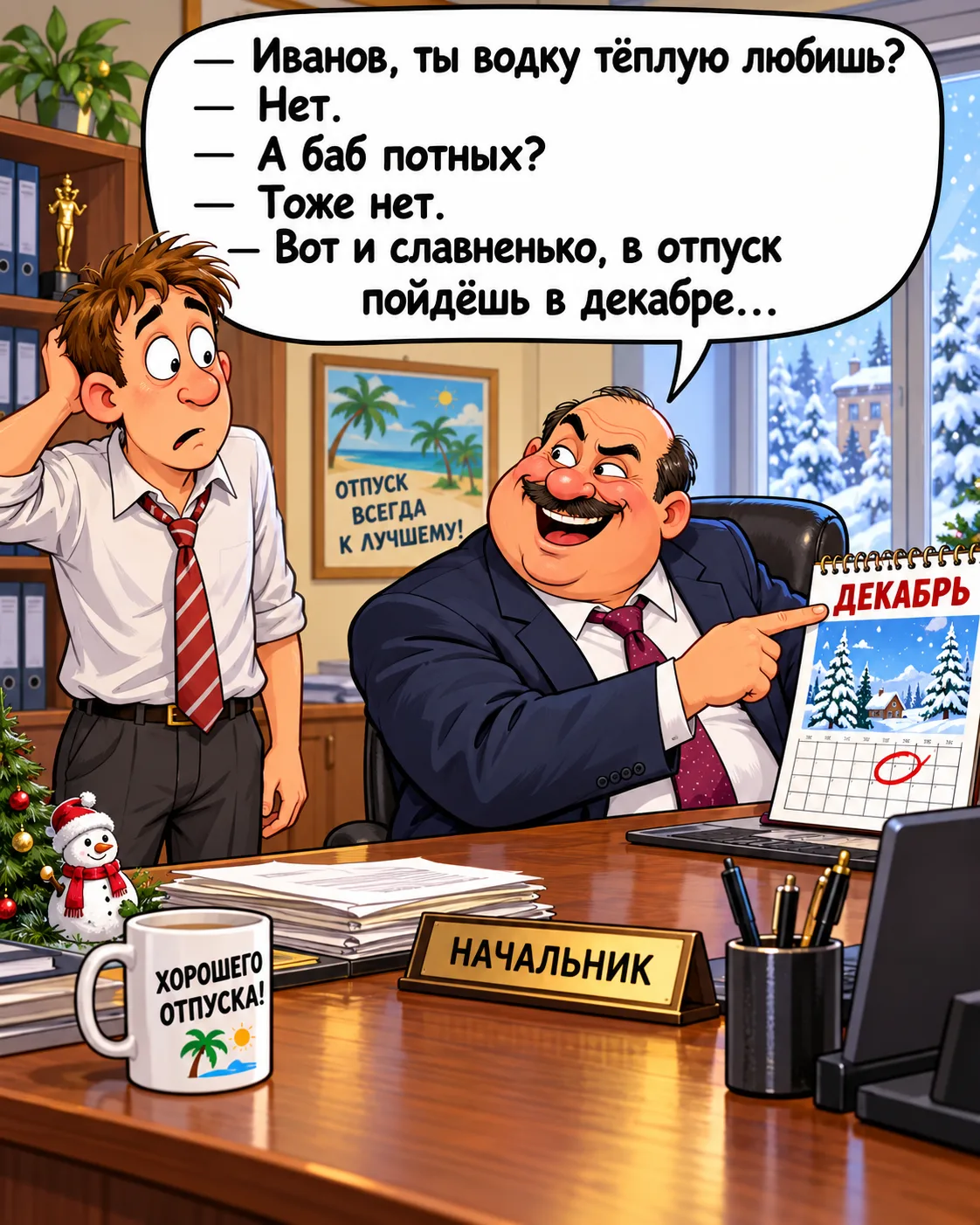 — Иванов, ты водку тёплую любишь?