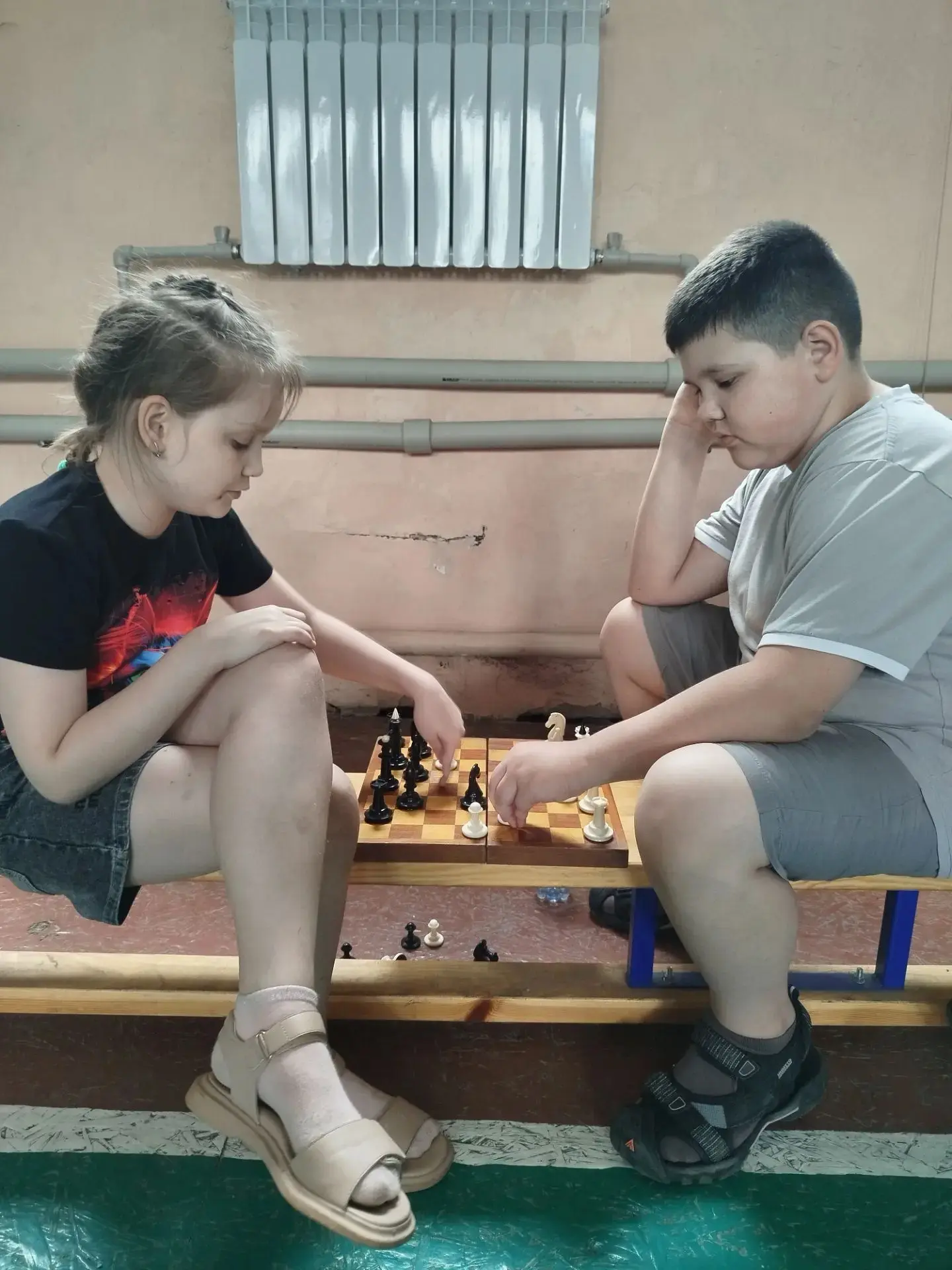 Сегодня на детской пришкольной площадке отдыха «Улыбка» в кружке «Олимпиец» (руководитель Пожидаева 