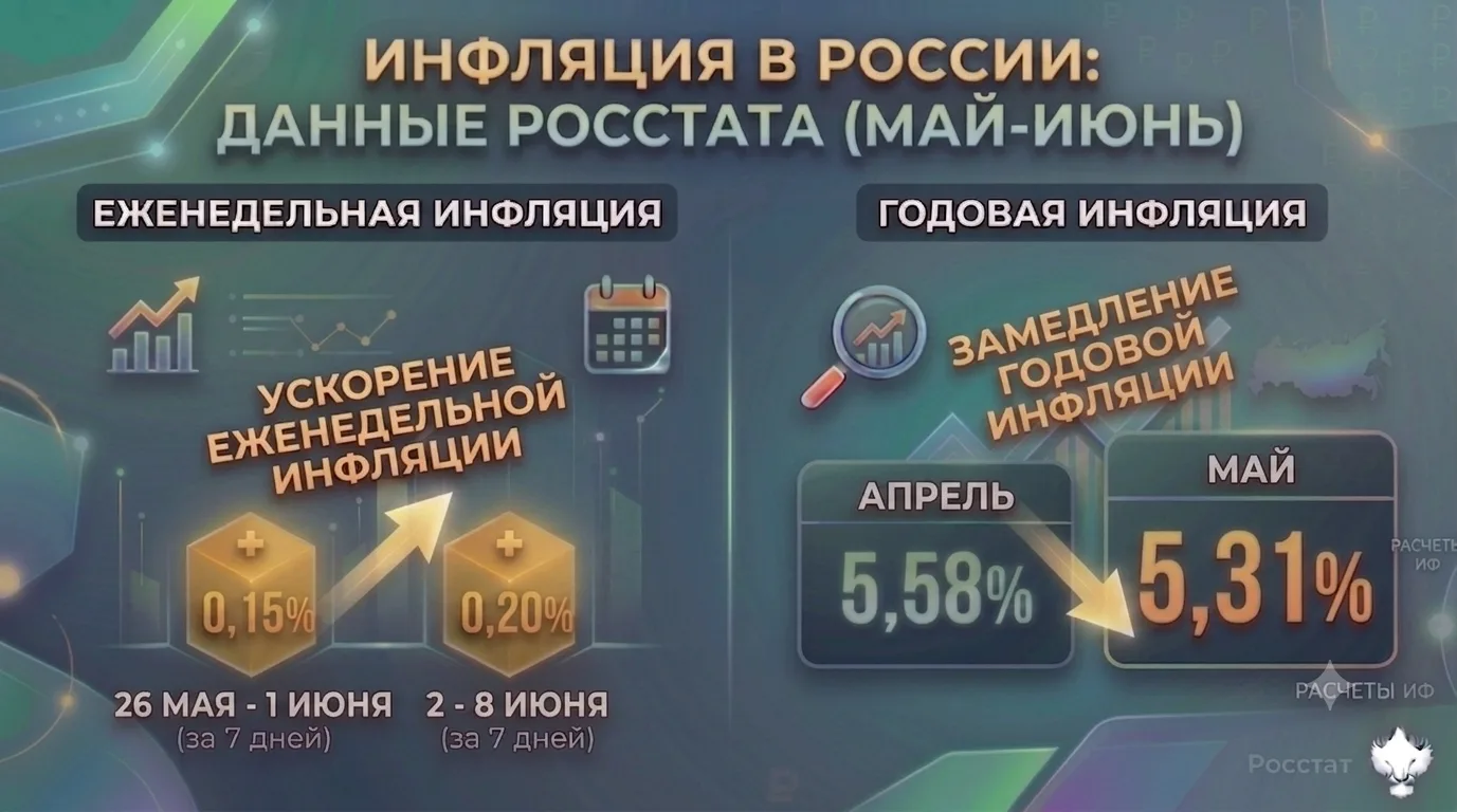 ❗️🇷🇺#инфляция #россия #отчетность
Инфляция в РФ в мае составила 0,17% (экономисты ожидали 0,22%) п