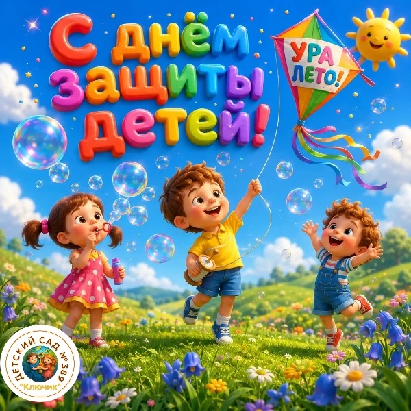 🎈 С Днём защиты детей!

Сегодня праздник — самый весёлый и радостный! Пусть каждый день ваших детей