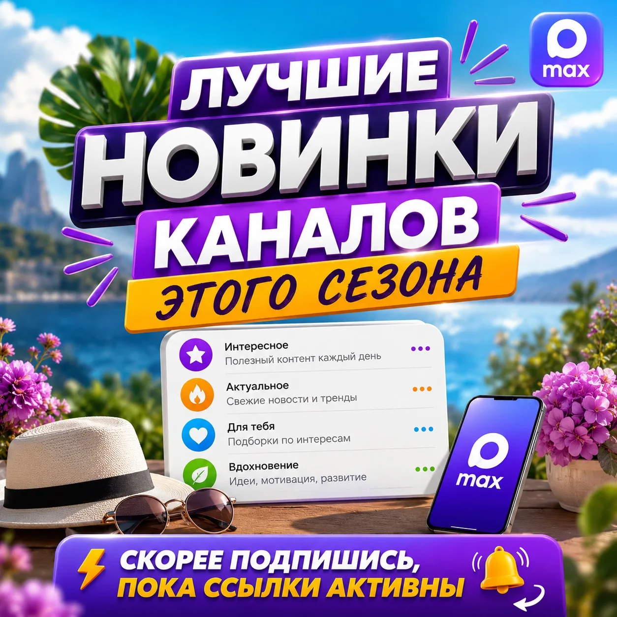 🚀 Самые интересные новинки сезона уже ждут вас — откройте для себя каналы, которые дей...