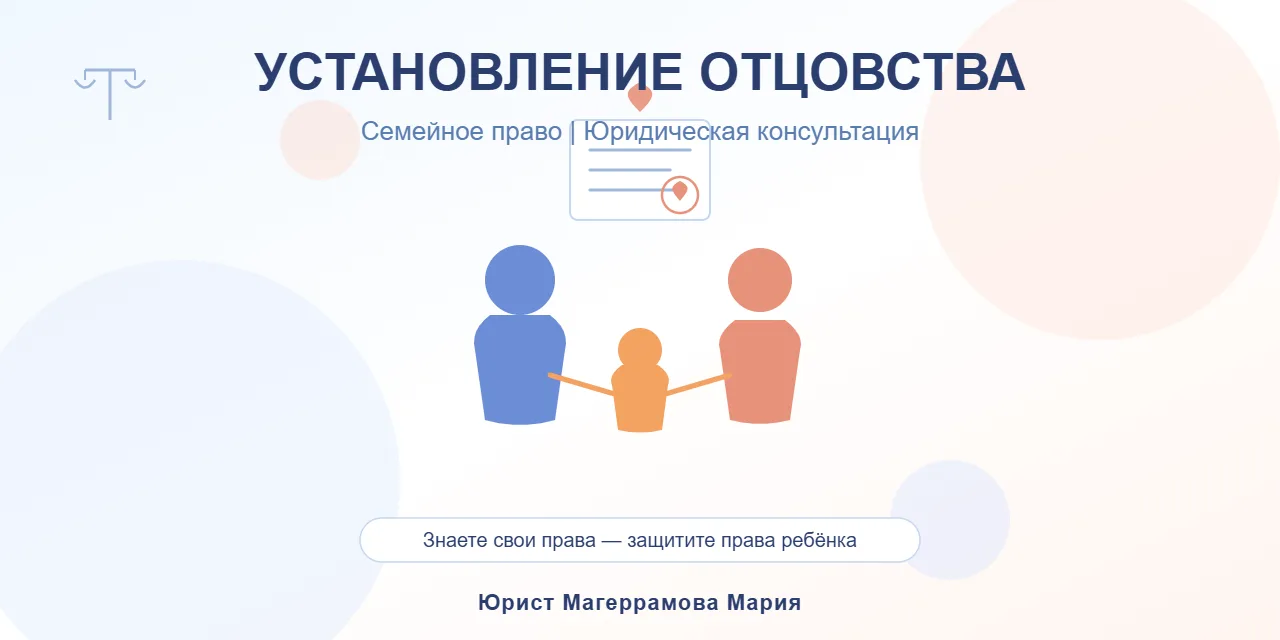 👨‍👩‍👧 Установление отцовства: как признать отца ребёнка и зачем это нужно