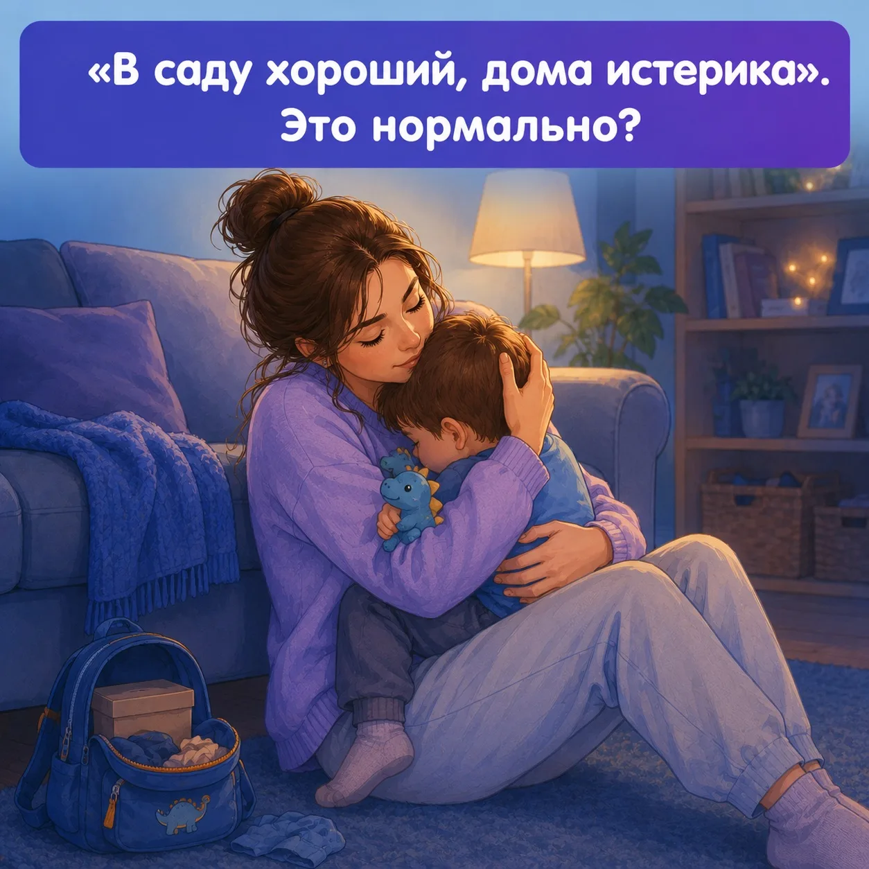 «Он же в саду так хорошо себя ведёт, а дома рыдает по три часа - что я делаю не так?»

Такой вопрос 
