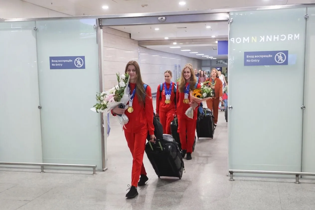 В Пулково встретили чемпионов 🏆