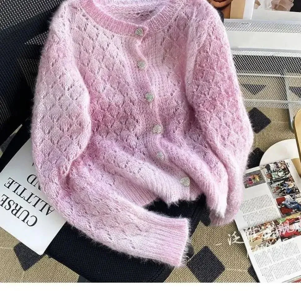 Схема узора для ажурного жакета🧶