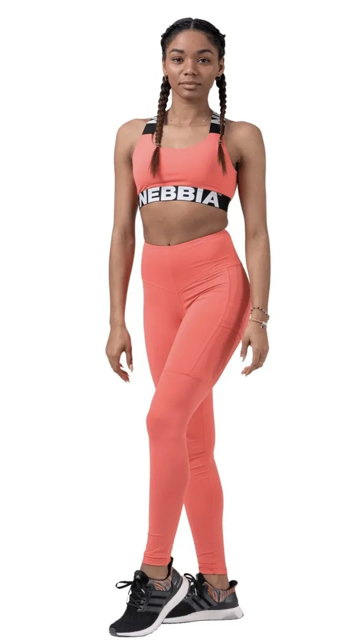 Леггинсы High waist Fit&Smart leggings 505 Персиковые: M, S