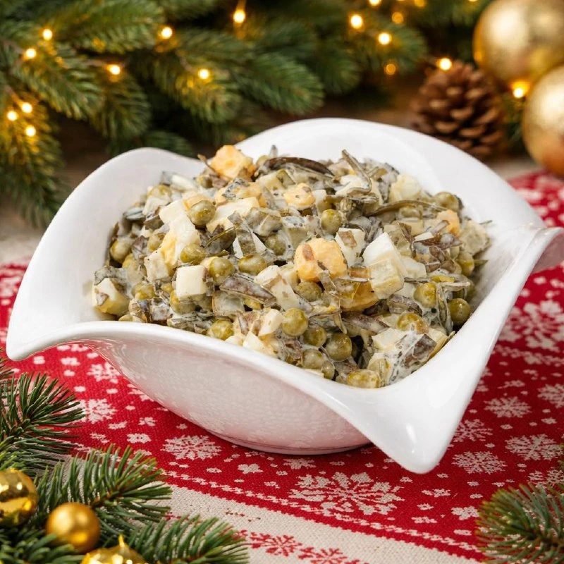 САЛАТ С МОРСКОЙ КАПУСТОЙ — ПРОСТОЙ И НЕОБЫКНОВЕННО ВКУСНЫЙ