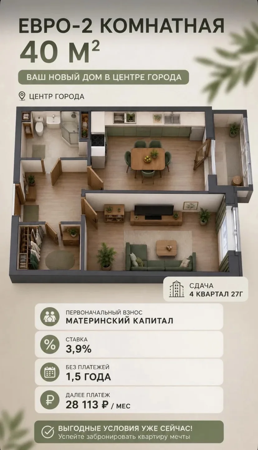 Сделал для вас подборку квартир в Батайске и Азове с платежами 0₽