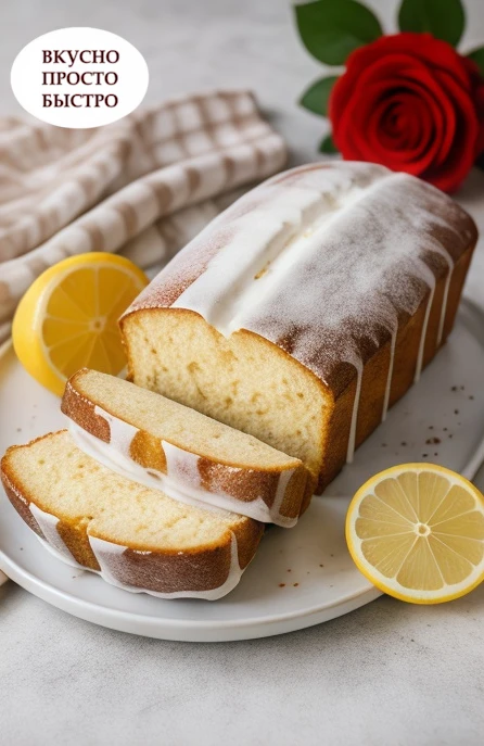 🍋 ЛИМОННЫЙ КЕКС С ГЛАЗУРЬЮ ✨