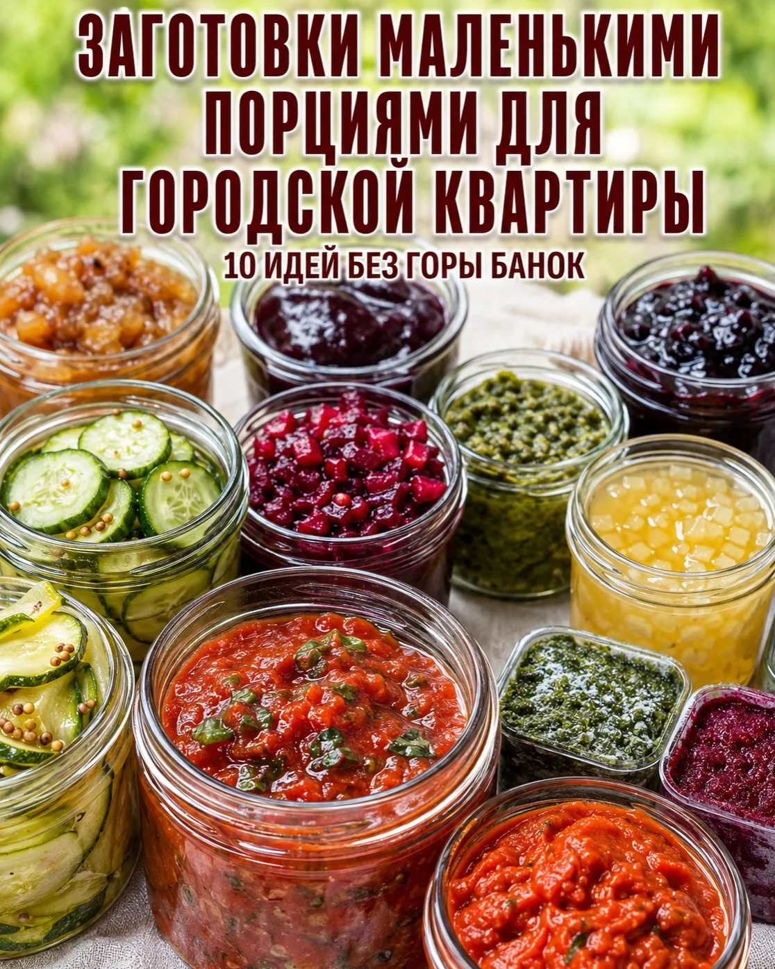 ЗАГОТОВКИ МАЛЕНЬКИМИ ПОРЦИЯМИ ДЛЯ ГОРОДСКОЙ КВАРТИРЫ 🫖