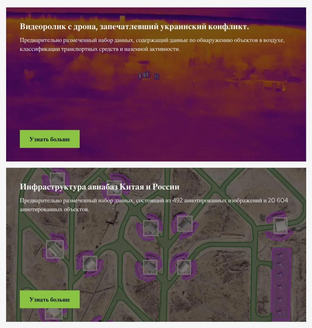Датасет из боевого опыта Украины