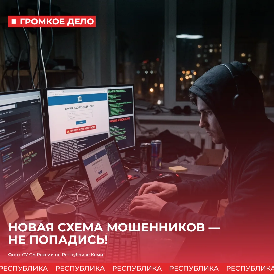Внимание! Новая схема мошенников — не попадись!

28-летний воркутинец перевел аферистам целых 3 милл