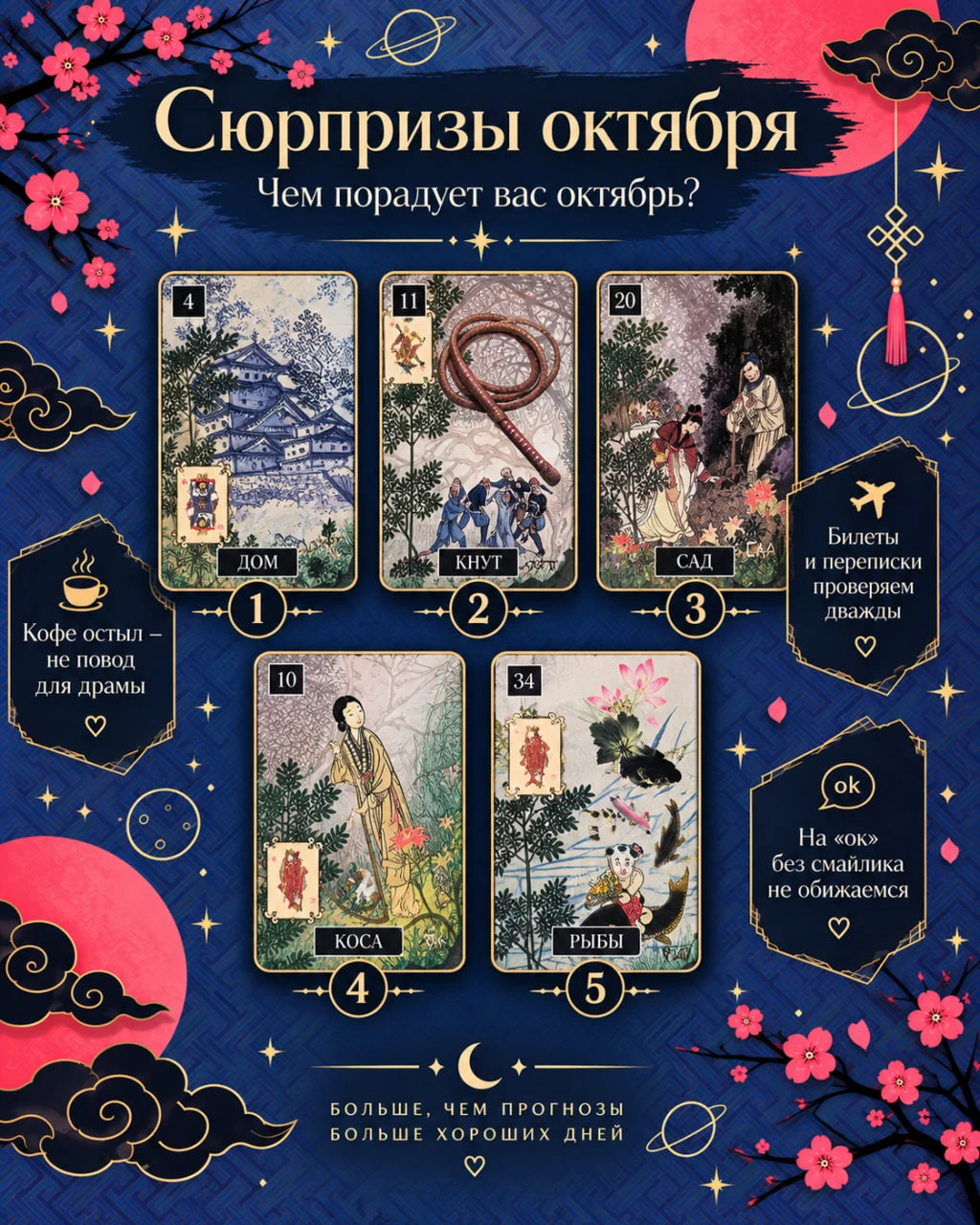 🍁 Открываем карты. Чем порадует вас октябрь?