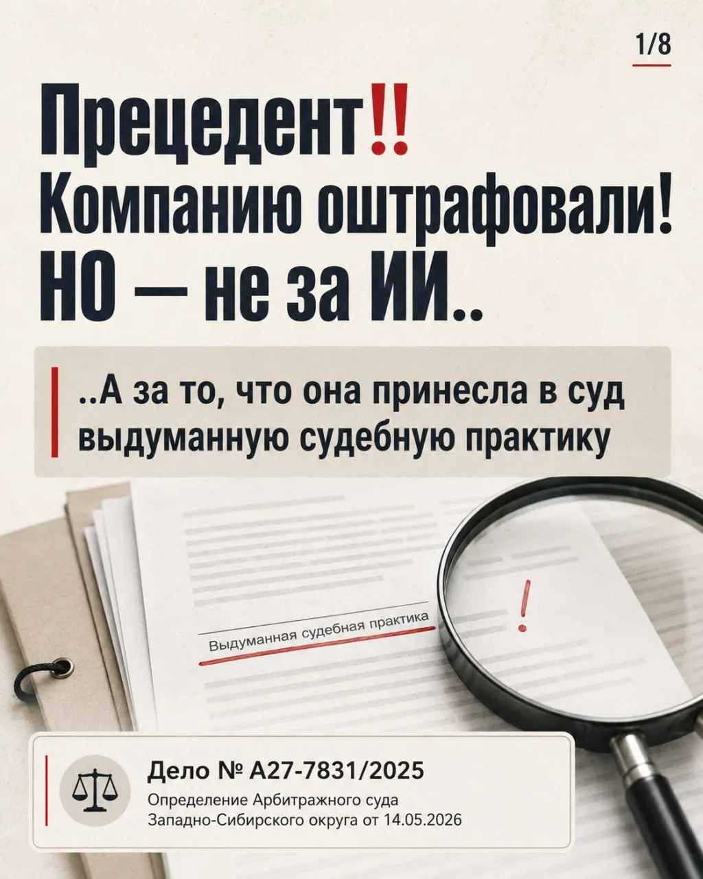 ИИ уже дошёл до суда. А точнее, до штрафа за неуважение