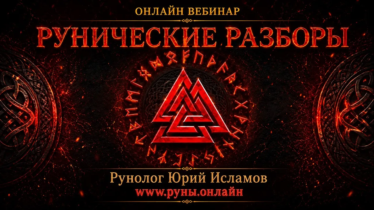 Смотри видео запись вебинара РУНИЧЕСКИЕ РАЗБОРЫ