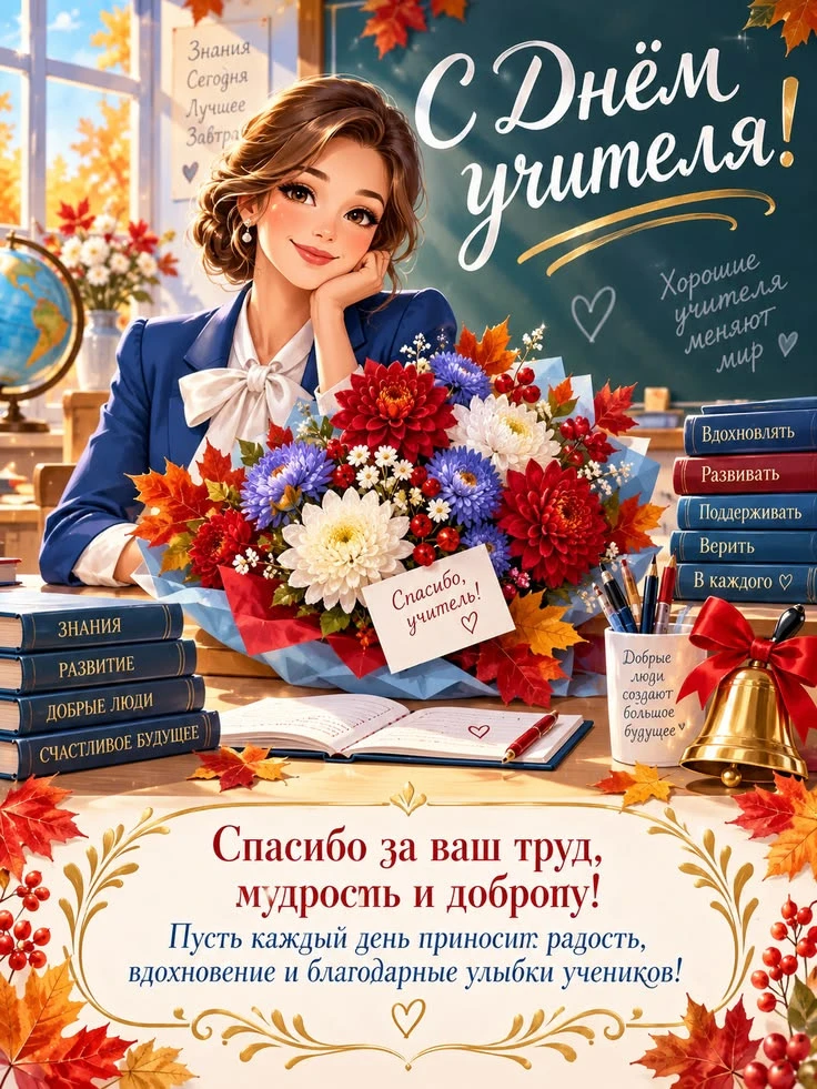 С ДНЁМ УЧИТЕЛЯ 🍂♥️