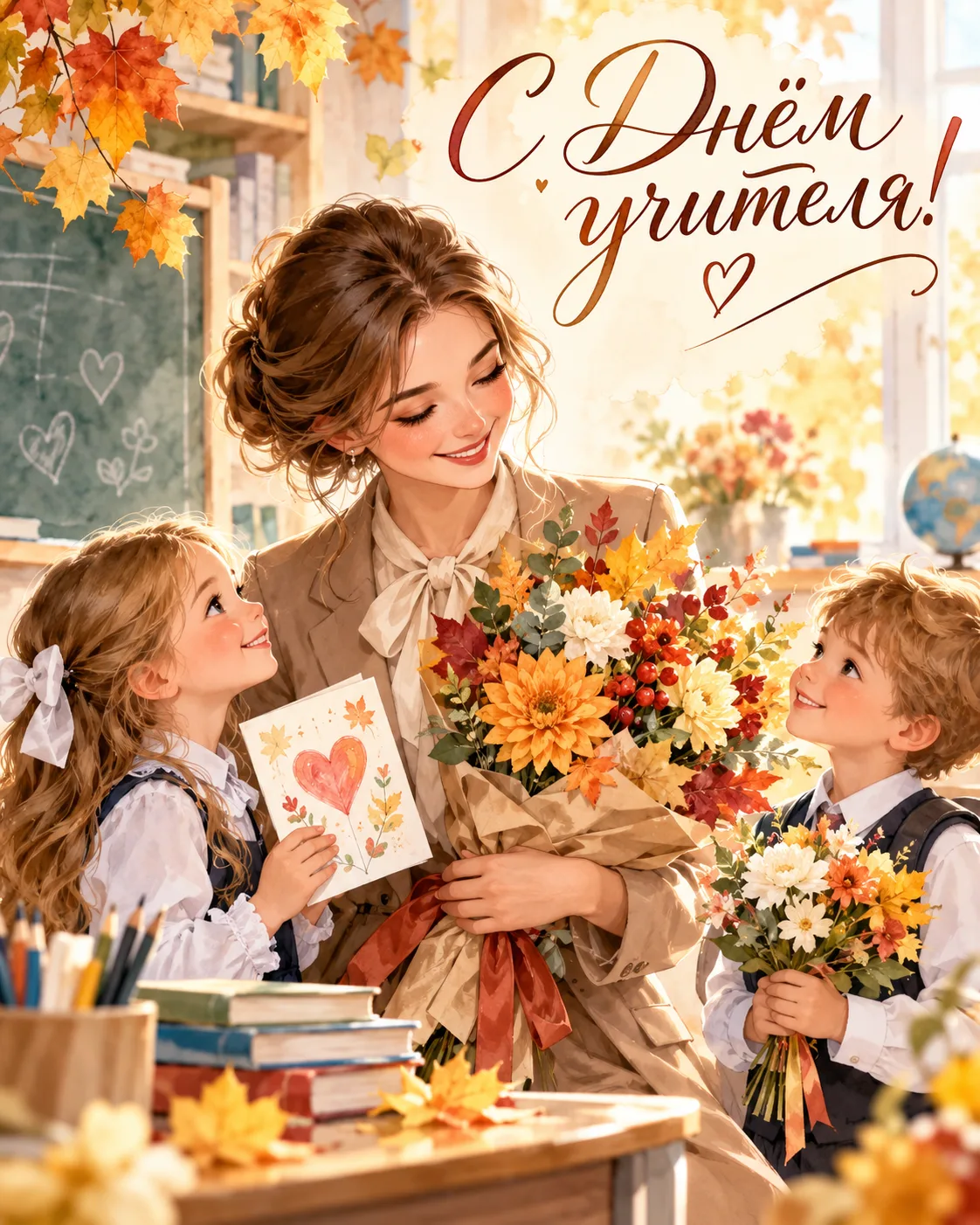 С Днём учителя! 🍁💐