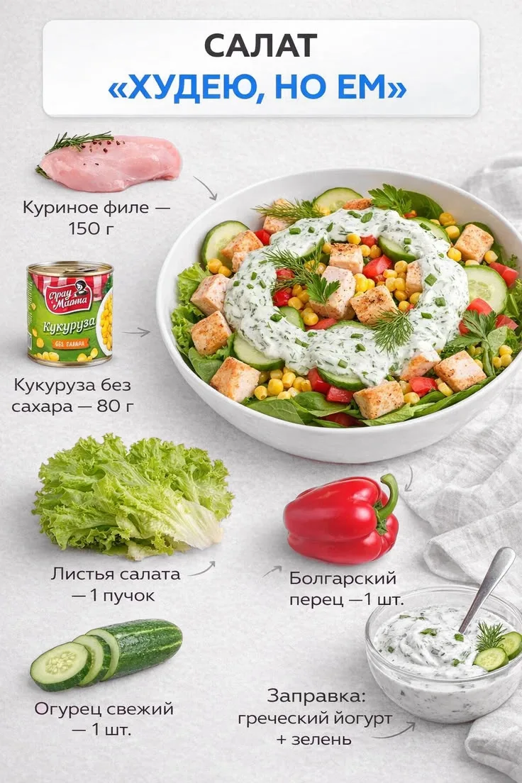 Для тех, кто следит за фигурой и хочет худеть вкусно, идеально подойдут два лёгких и сы...