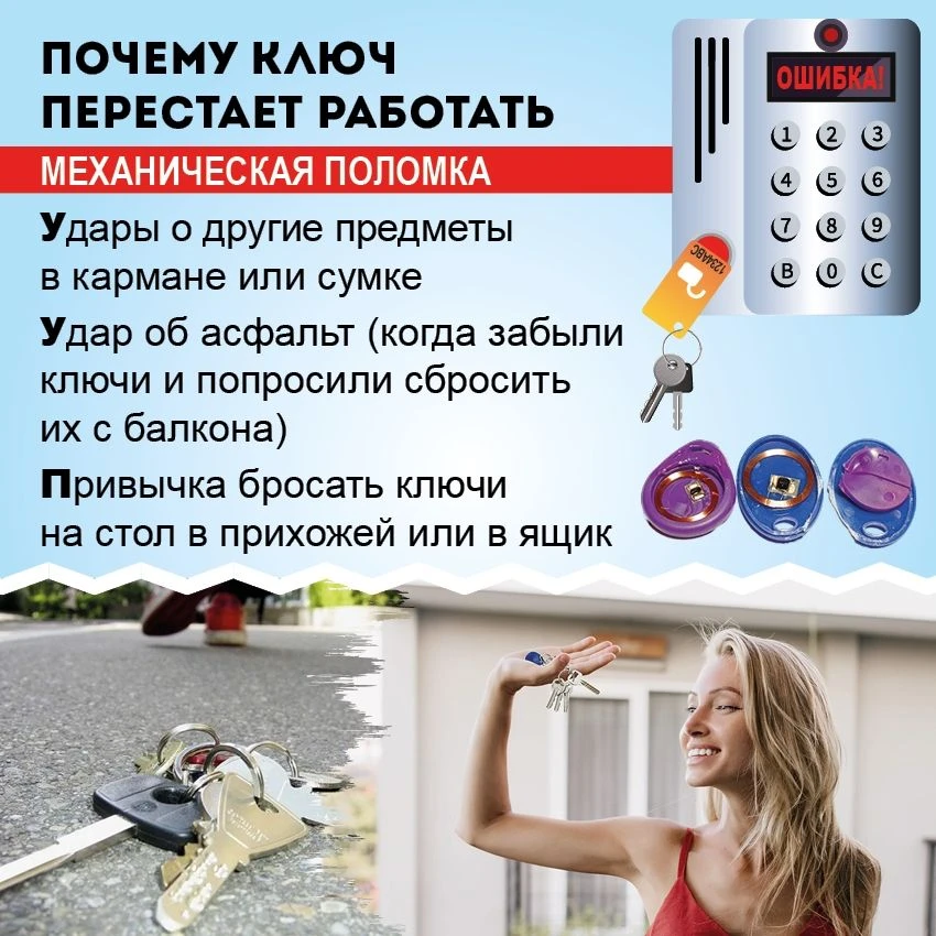 Ключ от домофона перестал работать или вовсе потерялся?
