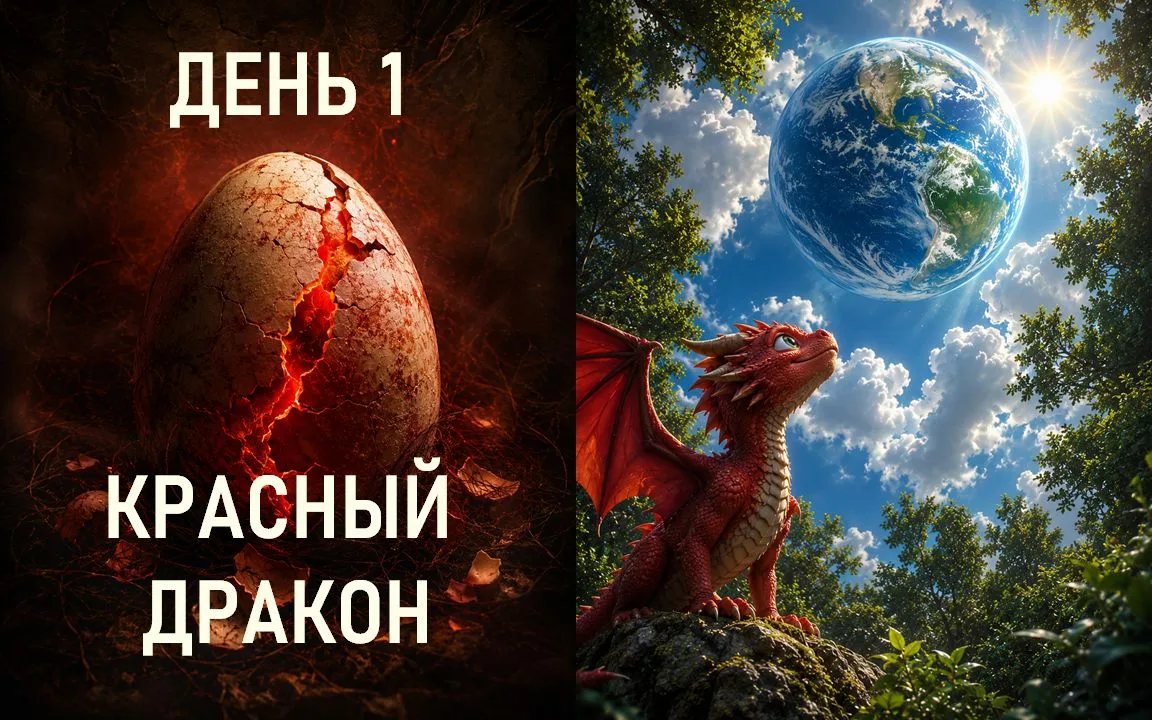 День 1. Красный Дракон
Игра Цолькин "Спаси Драконыша"
Утро первого дня. Ты чувствуешь, что сегодня ч