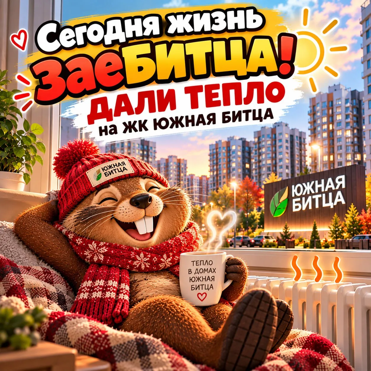 Ура! Нам дали отопление!