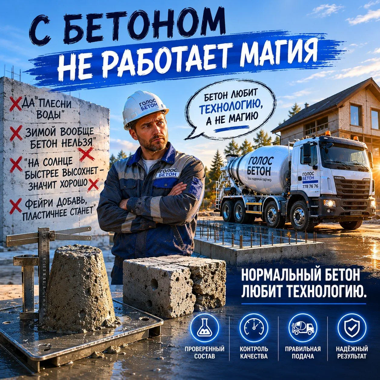 С бетоном почему-то всегда одна история.