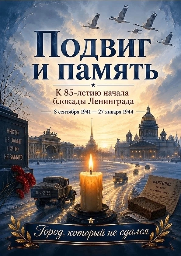 🕯8 сентября — День памяти жертв блокады Ленинграда