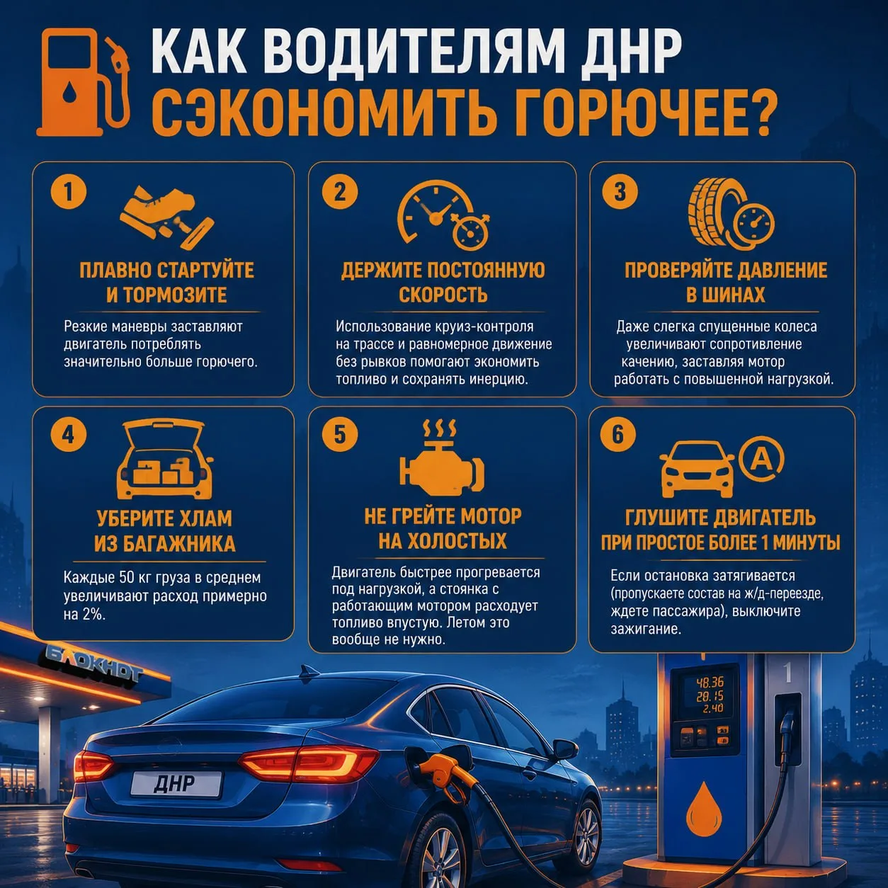 🚗 Как водителям ДНР сэкономить на горючем –  собрали простые, но эффективные советы

Пока владельцы