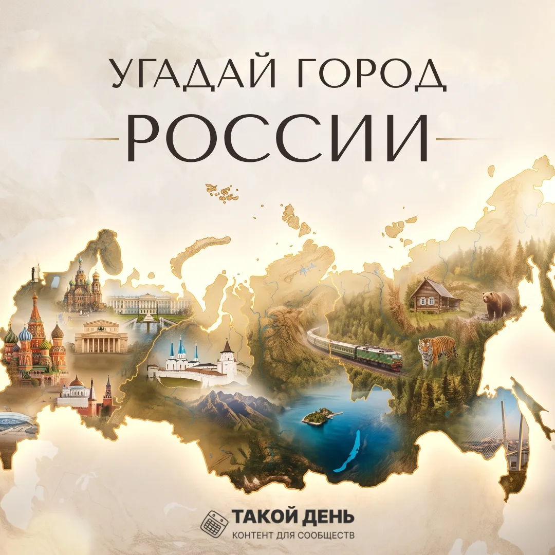 💥Интерактив «Угадай город России» ко Дню географа👆