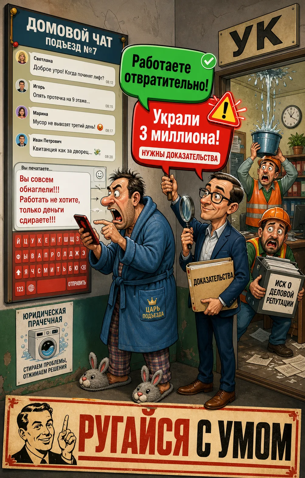 Вредные советы: как ругать УК и не получить иск