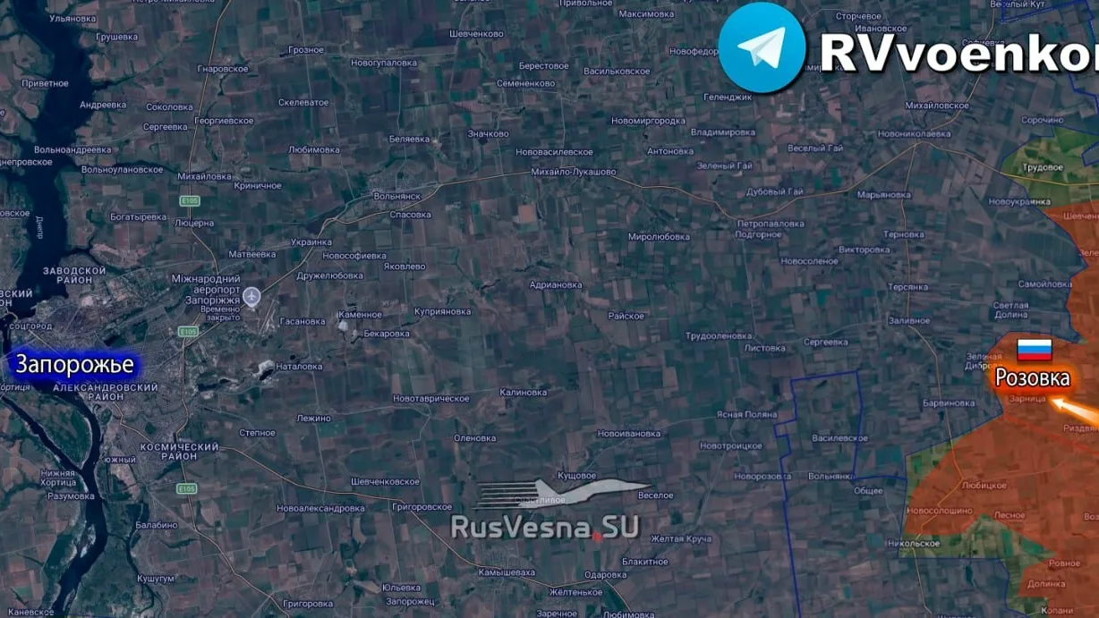‼️🇷🇺🫡 Армия России освободила Розовку Запорожской области, — Минобороны