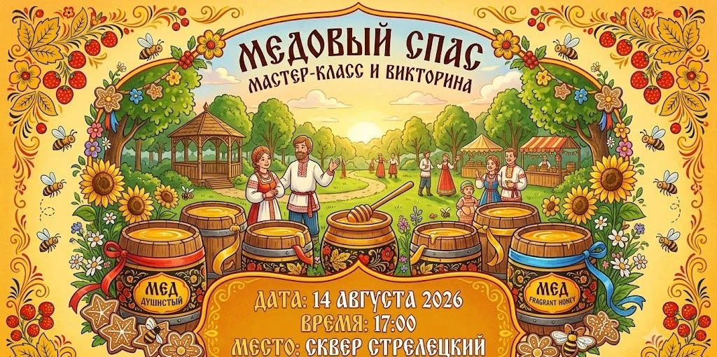 Медовый Спас в Сквере "Стрелецкий"!
