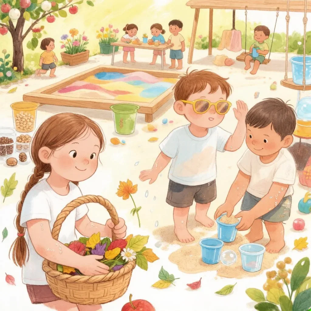 🌿 Летние сенсорные игры. Часть 1.