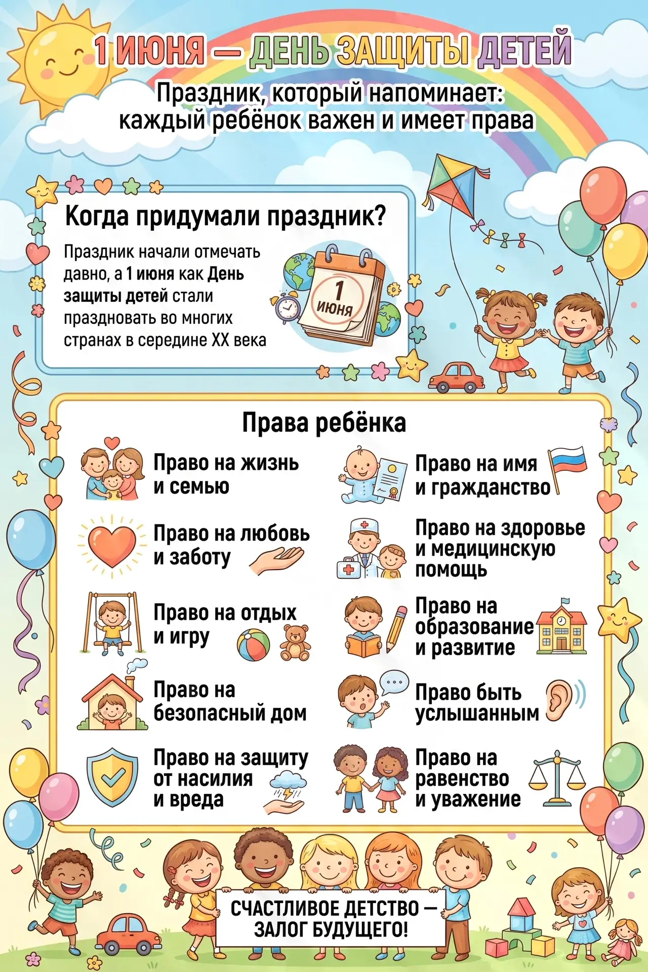 🎈 С Международным днём защиты детей!💐