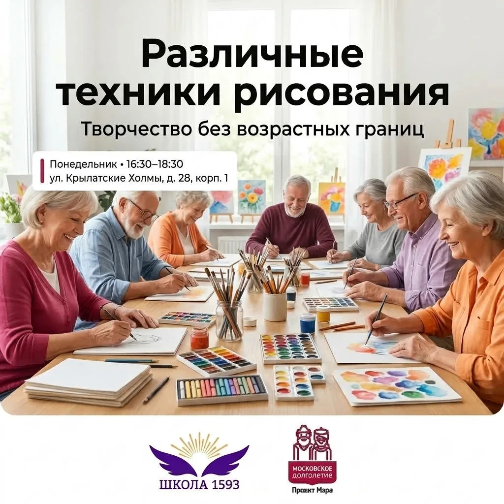 🎨 «Различные техники рисования»: творчество без границ