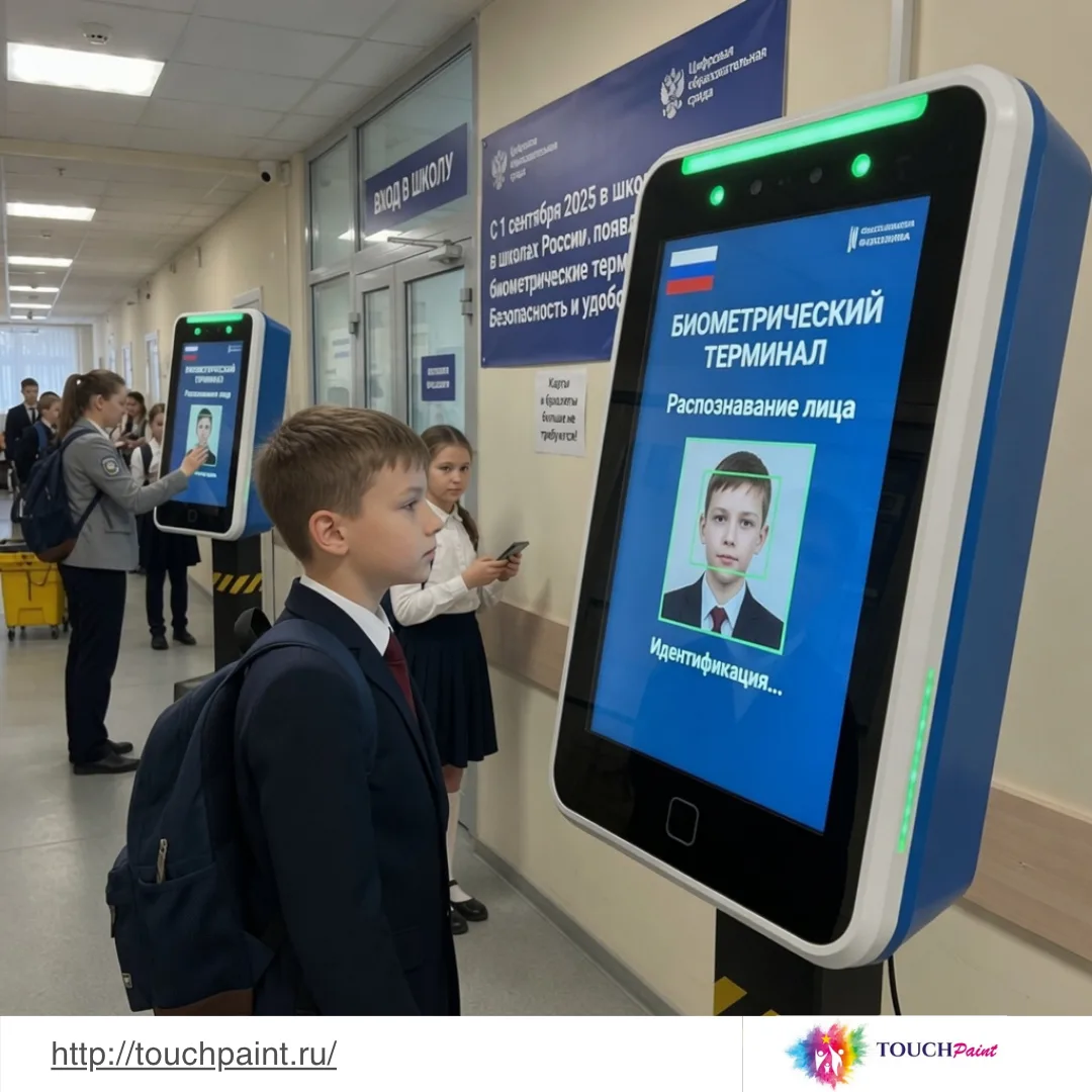 В школах России появятся биометрические терминалы" - первые уже работают в Татарстане