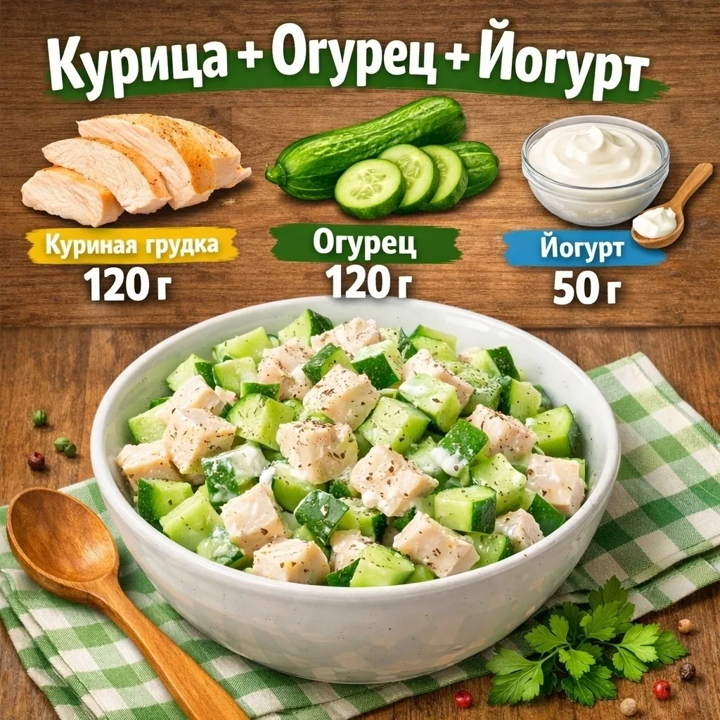 5 быстрых ПП-салатов из 3 ингредиентов 🥗
