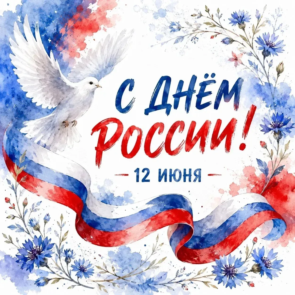 Дорогие друзья! С праздником! С Днём России! Мы живем в удивительной, красивой, великой, могучей стр