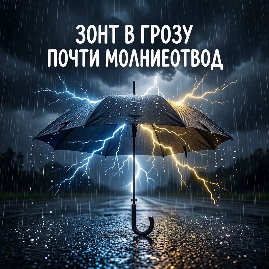 ЗОНТ В ГРОЗУ ПОЧТИ МОЛНИЕОТВОД

☔️ Вы когда-нибудь задумывались, почему в грозу не стоит раскрывать 