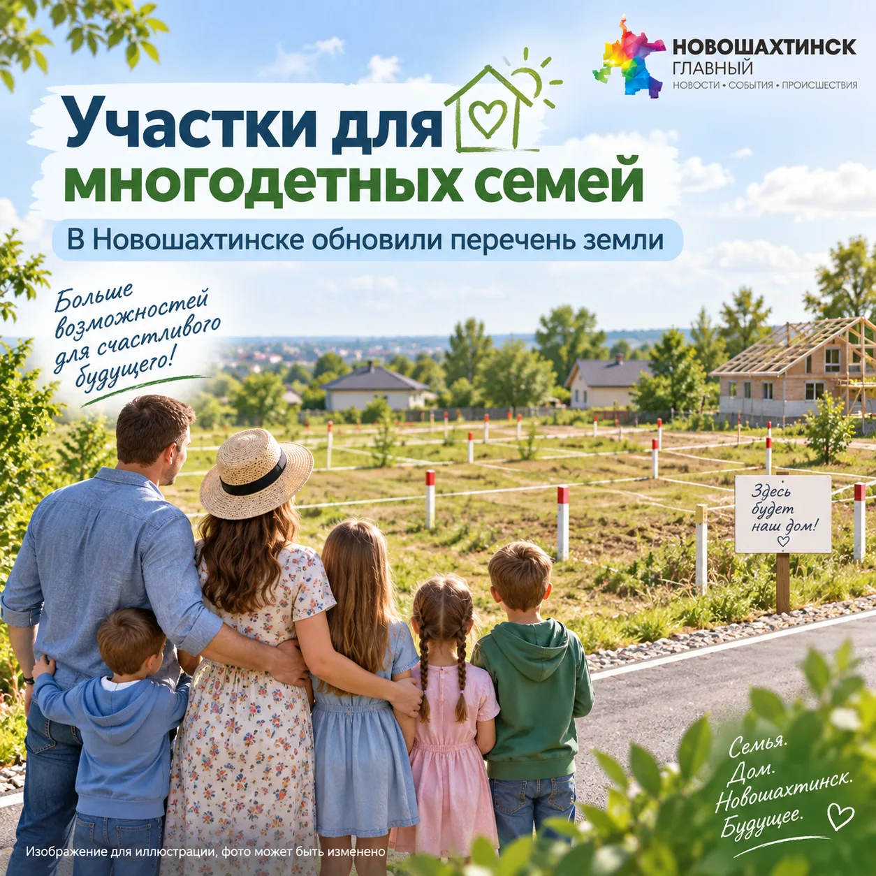 Участок для большой семьи: в Новошахтинске обновили перечень земли для многодетных