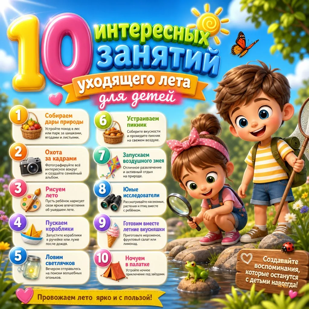 🍂 Лето почти закончилось… но воспоминания можно продлить! 💛